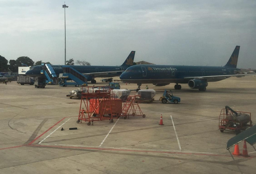 Máy bay của hãng hàng không Vietnam Airlines. (Ảnh: Việt Hùng/Vietnam+)