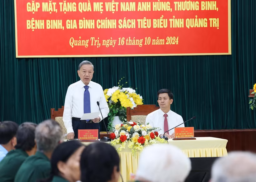 Tổng Bí thư, Chủ tịch nước Tô Lâm phát biểu. (Ảnh: Lâm Khánh/TTXVN)