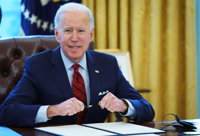 Tổng thống Mỹ Joe Biden tại Nhà Trắng, Washington, DC. (Ảnh: AFP/TTXVN)