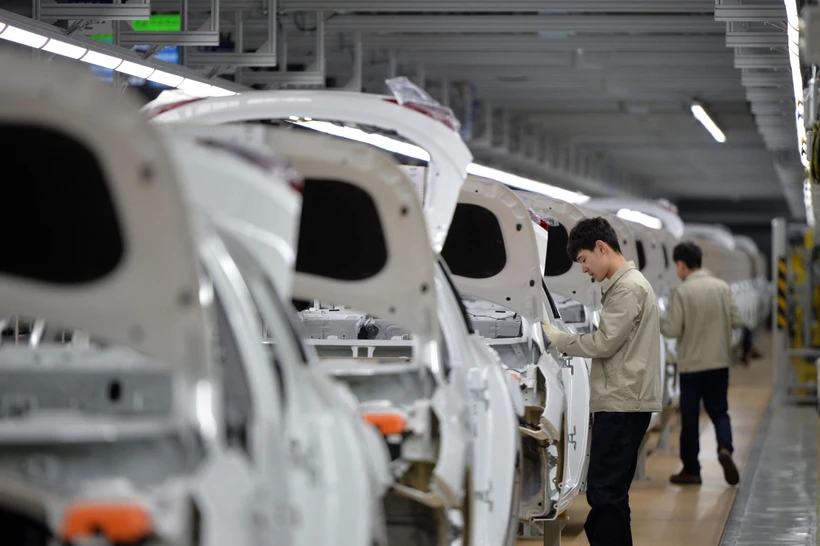 Hyundai tạm dừng nhà máy tại Mỹ do thiếu chip bán dẫn. (Nguồn: AFP/TTXVN)