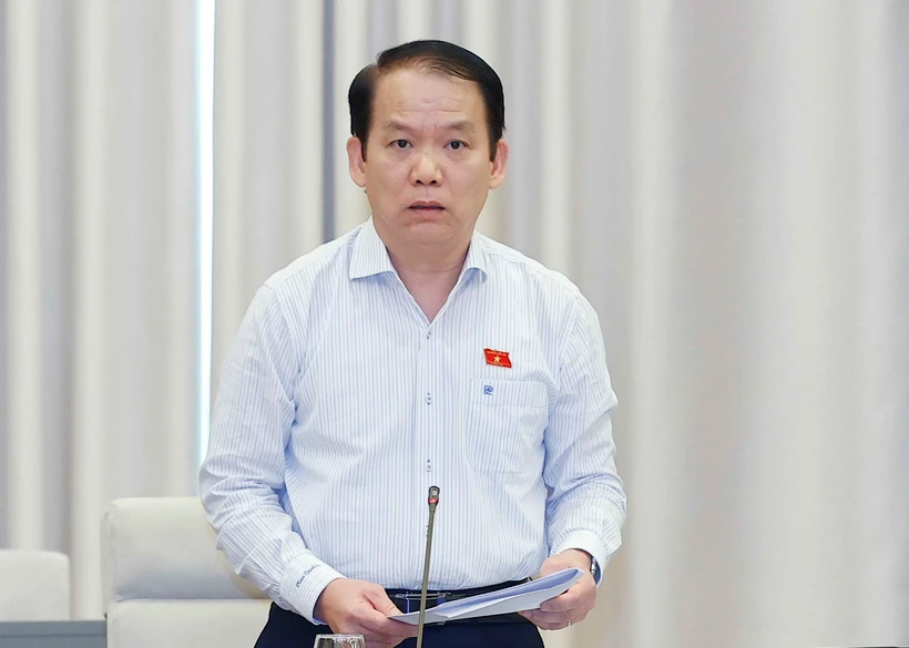 Chủ nhiệm Ủy ban Pháp luật của Quốc hội Hoàng Thanh Tùng. (Ảnh: Doãn Tấn - TTXVN)
