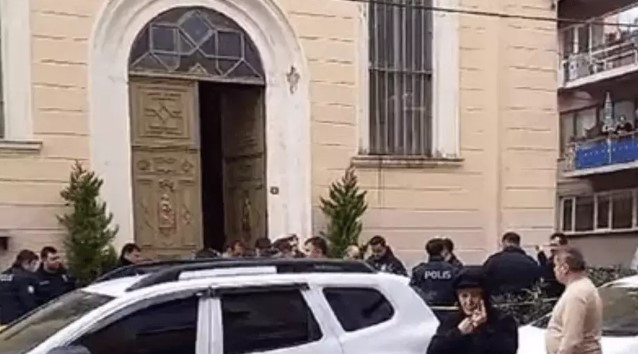 Hiện trường vụ tấn công nhà thờ. (Nguồn: hurriyetdailynews)