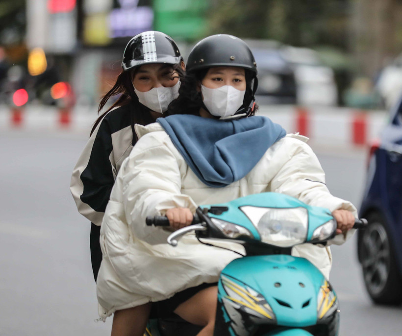 Hà Nội nhiệt độ thấp nhất 16-18 độ C. (Ảnh: Thanh Tùng/TTXVN)