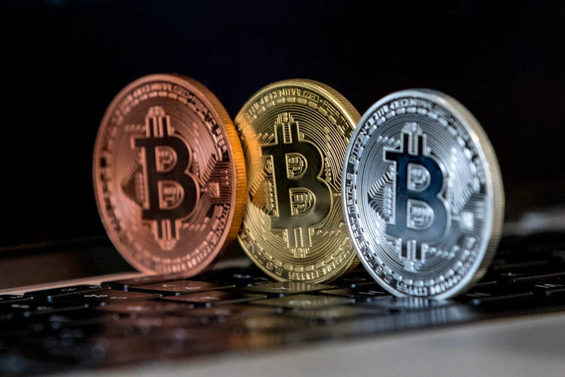 Đồng tiền kỹ thuật số Bitcoin. (Ảnh: AFP/TTXVN)