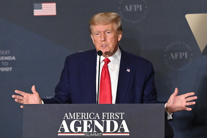 Cựu Tổng thống Mỹ Donald Trump phát biểu tại Washington, DC, Mỹ, ngày 26/7/2022. (Ảnh: AFP/TTXVN)
