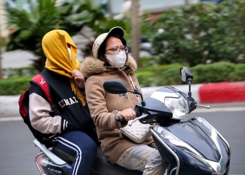 Bắc Bộ trời lạnh. (Ảnh: Tuấn Đức/TTXVN)