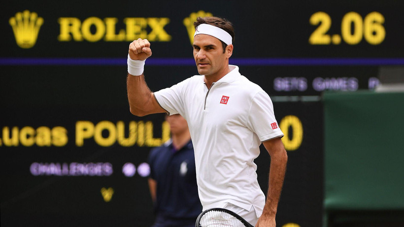 Federer lần thứ 17 vào vòng 4 Wimbledon.