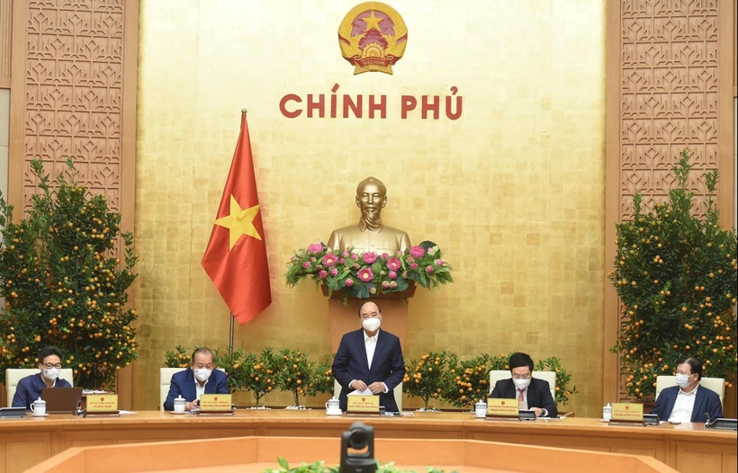 Thủ tướng Nguyễn Xuân Phúc phát biểu. (Ảnh: Thống Nhất/TTXVN)
