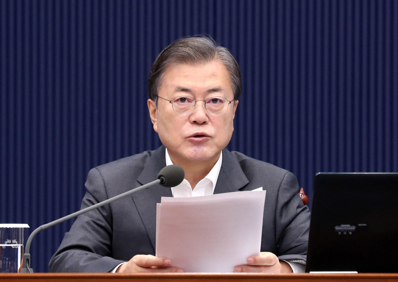 Tổng thống Hàn Quốc Moon Jae-in. (Ảnh: Yonhap/TTXVN)