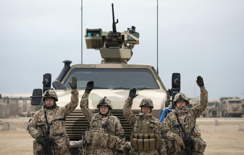 Binh sỹ Đức tại căn cứ quân sự Marmal ở Mazar-e-Sharif, Afghanistan. (Ảnh: AFP/TTXVN)