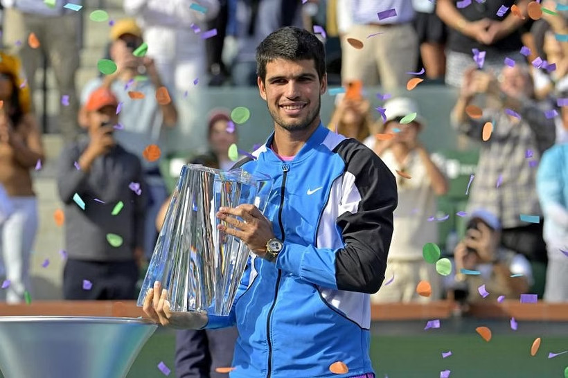 Carlos Alcaraz vô địch Indian Wells 2024. (Nguồn: Getty Images)