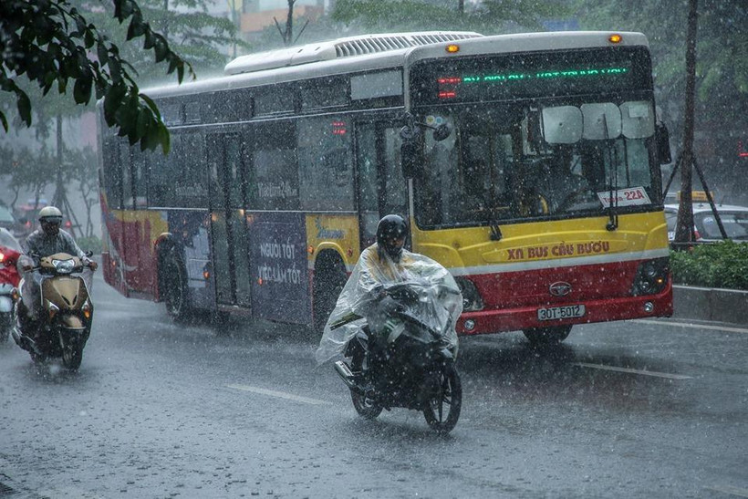 Bắc Bộ và Thanh Hóa vân tiếp tục có mưa dông. (Ảnh: Minh Sơn/Vietnam+)