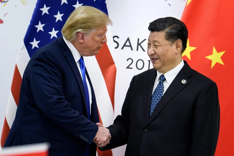Tổng thống Mỹ Donald Trump và Chủ tịch Trung Quốc Tập Cận Bình. (Ảnh: AFP/ TTXVN)