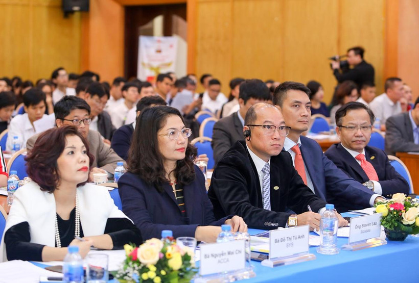 Hội thảo “Doanh nghiệp nhỏ và vừa khởi nghiệp sáng tạo: Nắm bắt thời cơ phát triển.” (Ảnh: BTC/Vietnam+)