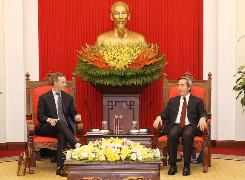 Quang cảnh buổi tiếp. (Ảnh: Phương Hoa/TTXVN)