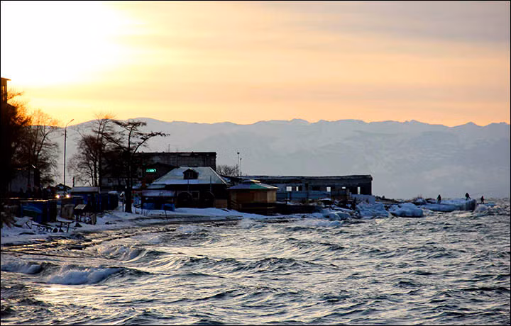 Động đất xảy ra ở phía Đông của Hồ Baikal.(Ảnh: The Siberian Times)