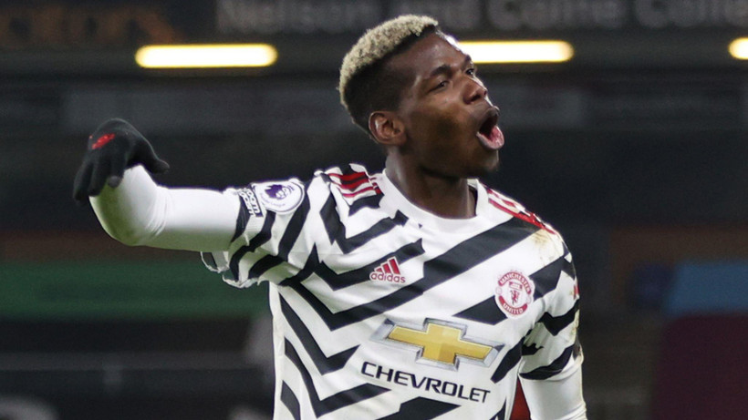Pogba đưa Manchester United lên ngôi đầu Premier League. (Nguồn: Sky)