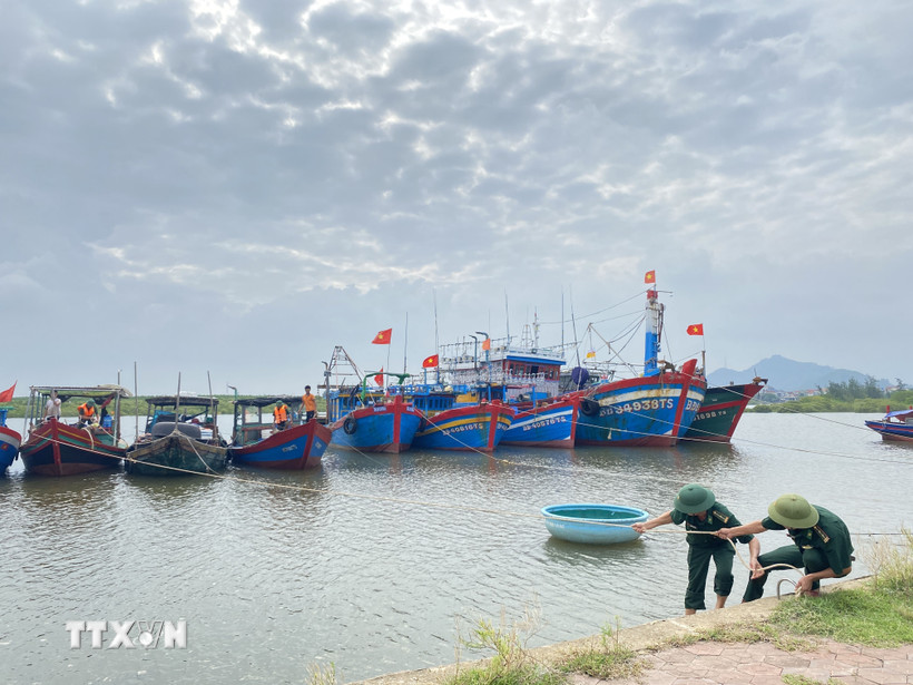 Ứng phó áp thấp nhiệt đới. (Nguồn: TTXVN)