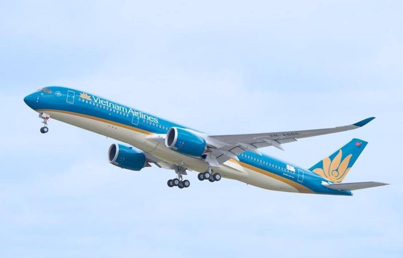 Máy bay Airbus A350 của hãng hàng không Vietnam Airlines. (Ảnh: Anh Tuấn)