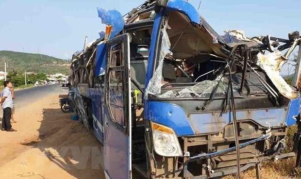 Hiện trường một vụ tai nạn giao thông. (Ảnh: TTXVN)