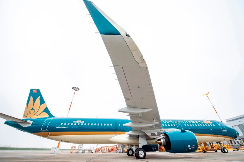 Dòng máy bay Airbus A321Neo khai thác bởi Vietnam Airlines. (Ảnh: PV/Vietnam+)