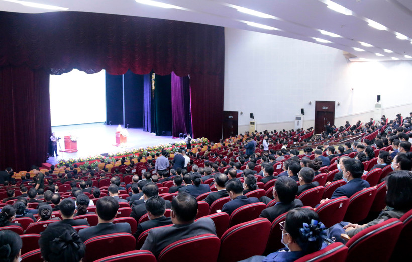 Quang cảnh buổi míttinh. (Ảnh: Phạm Kiên/TTXVN)