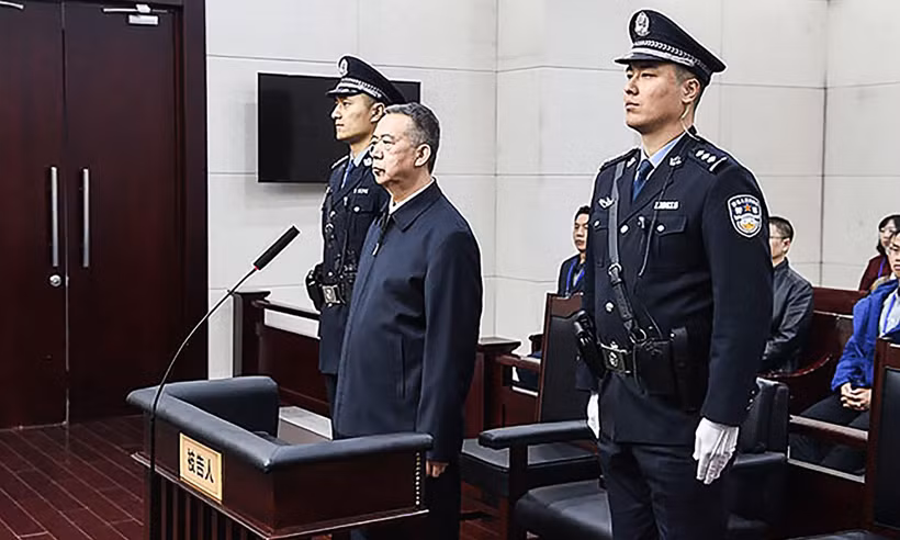 Ông Mạnh Hoành Vĩ tại phiên tòa. (Nguồn: Getty Images)