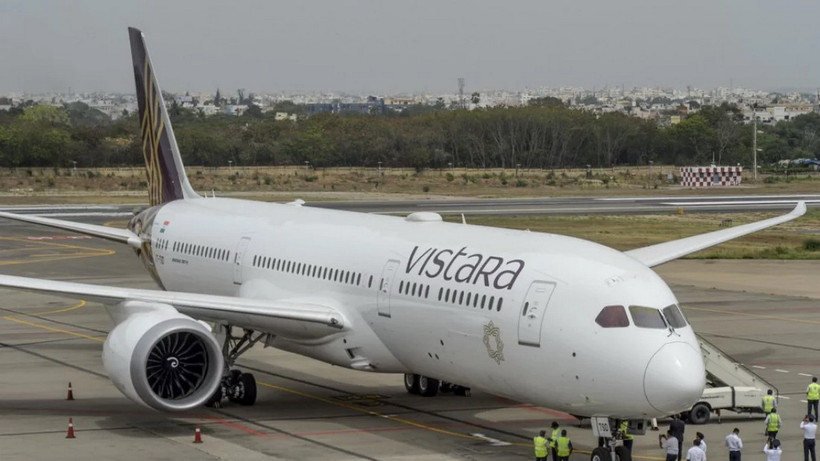 Máy bay của hãng hàng không Vistara. (Ảnh: AFP)