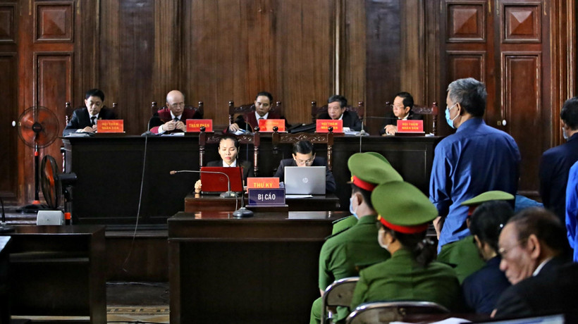Quang cảnh phiên tòa sáng 18/12/2020. (Ảnh: Thành Chung/TTXVN)
