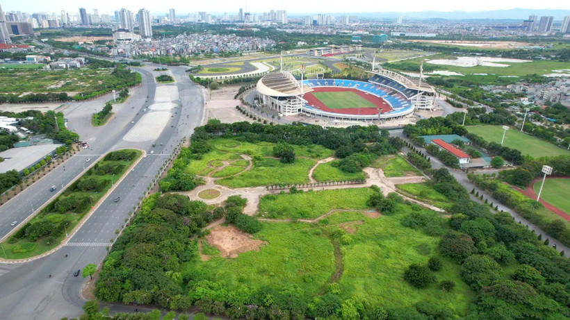 Khu liên hợp thể thao Mỹ Đinh nhìn từ trên cao (Ảnh: hào Nguyễn/Vietnam+)