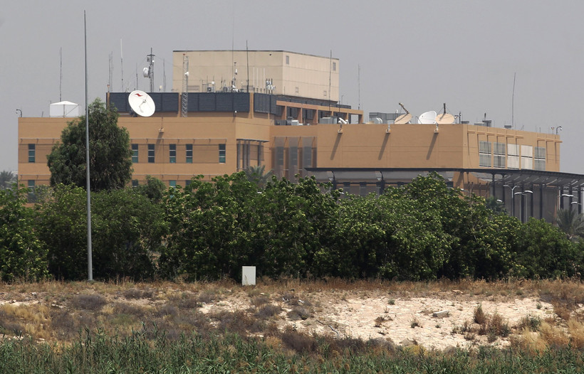 Đại sứ quán Mỹ tại Baghdad, Iraq, ngày 20/5/2019. (Ảnh: AFP/TTXVN)