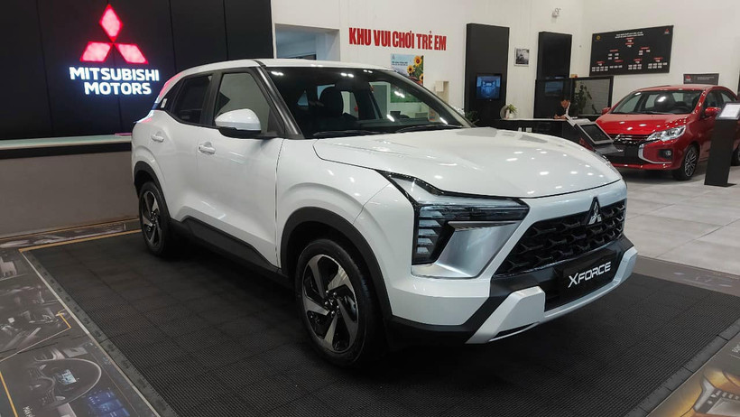 Mẫu xe nhập khẩu từ Indonesia Mitsubishi XForce 2024 mới cập bến thị trường Việt. (Ảnh: PV/Vietnam+)
