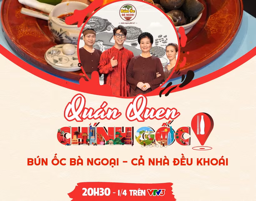 Phần giới thiệu quán "Bún ốc Bà ngoại" trên Fanpage VTV3. 