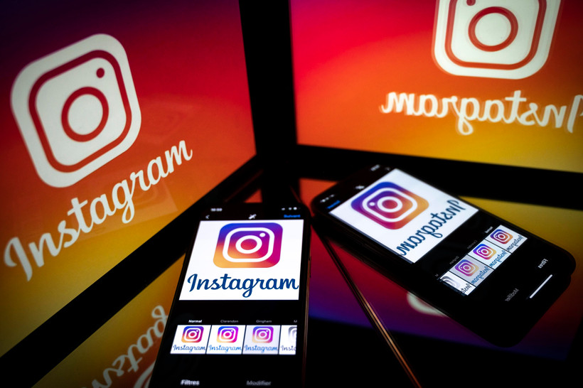 Biểu tượng của Instagram. (Ảnh: AFP/TTXVN)