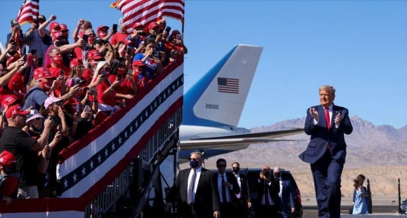 Tổng thống Mỹ Donald Trump trong chiến dịch vận động tranh cử ở thành phố Bullhead, bang Arizona. (Ảnh: Reuters/TTXVN)