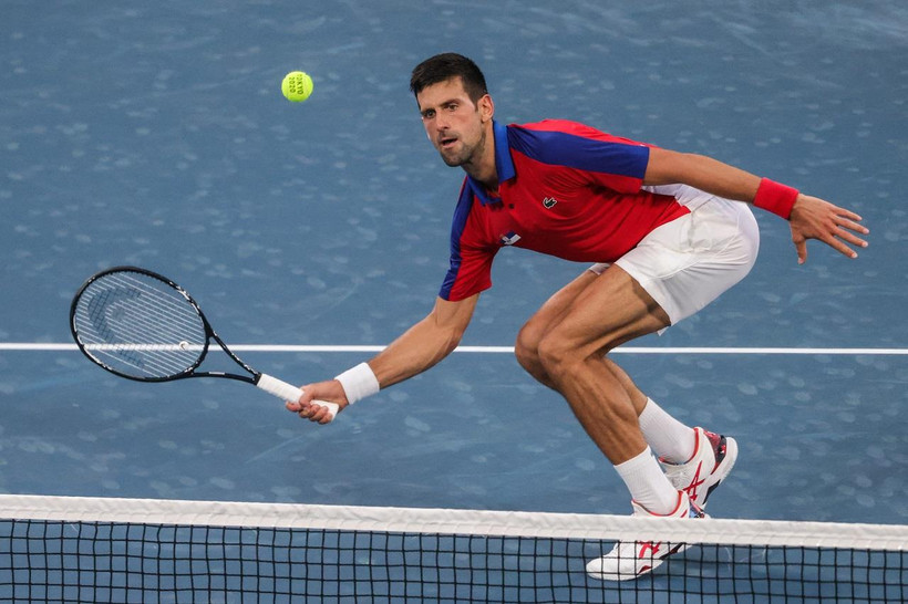 Djokovic lỡ cơ hội giành huy chương Vàng Olympic Tokyo 2020. (Nguồn: AFP)