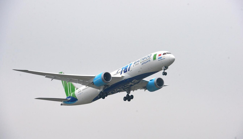 Máy bay của hãng hàng không Bamboo Airways. (Ảnh: CTV/Vietnam+)