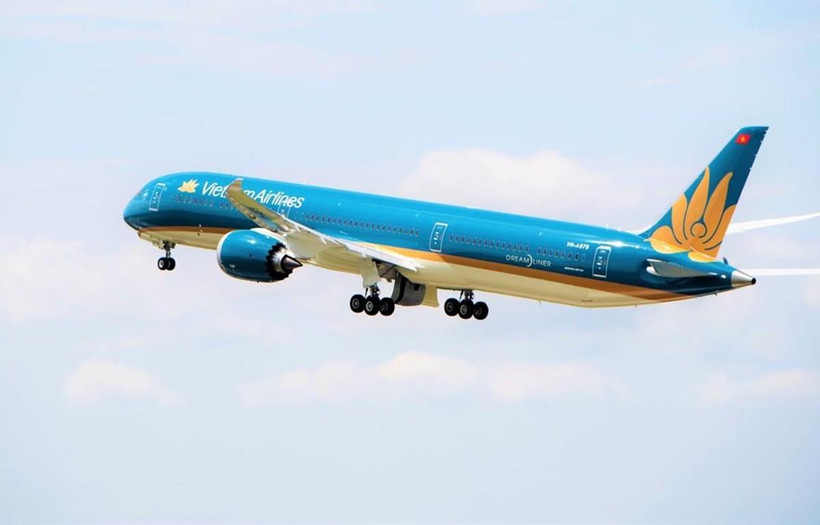 Máy bay Boeing 787-10 của hãng hàng không Vietnam Airlines. (Ảnh: CTV/Vietnam+)