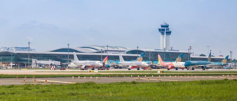 Cảng hàng không quốc tế Tân Sơn Nhất. (Ảnh: CTV/Vietnam+)