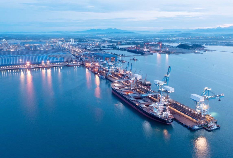 Một góc Khu Kinh tế Dung Quất. (Nguồn: TTXVN)