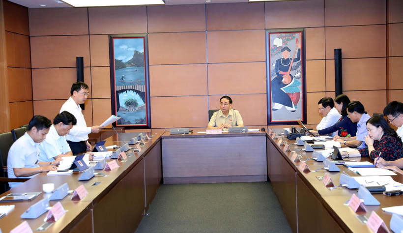 Đại biểu Quốc hội tỉnh Lai Châu Tống Thanh Bình phát biểu. (Ảnh: Trọng Đức/TTXVN)