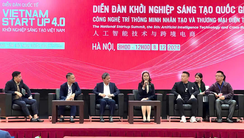 Diễn đàn đã tập trung thảo luận về mô hình Trường đại học Khởi nghiệp, hướng tới việc đào tạo nguồn nhân lực chất lượng cao cho khởi nghiệp. (Ảnh: Vietnam+)