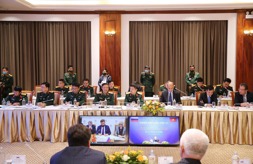 Quang cảnh Phiên họp tại điểm cầu Hà Nội. (Ảnh: Dương Giang/TTXVN)