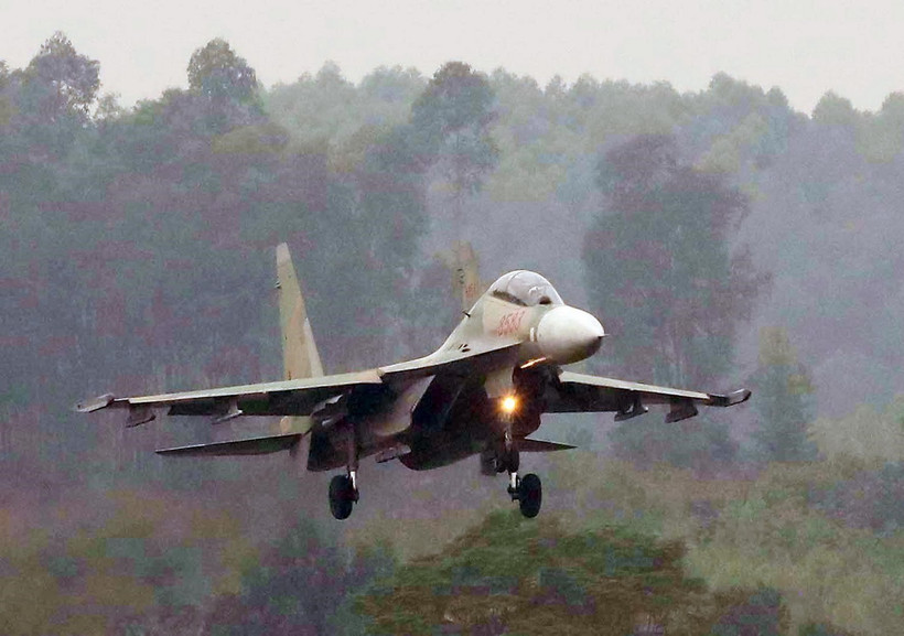 Máy bay Su-30MK2 của Không quân Việt Nam. (Ảnh: Trọng Đức/TTXVN)