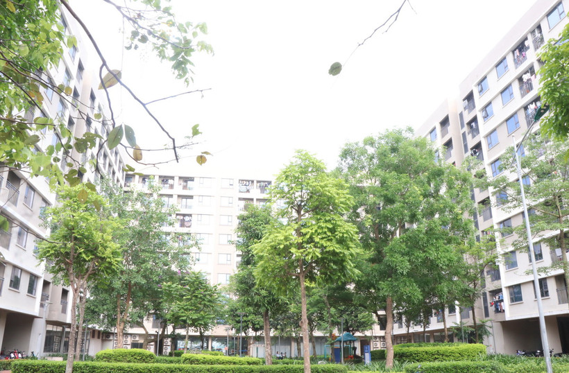 Dự án nhà ở xã hội Vigracera, huyện Yên Phong, tỉnh Bắc Ninh được xây dựng cho đối tượng là công nhân lao động. (Ảnh: Thái Hùng/TTXVN)