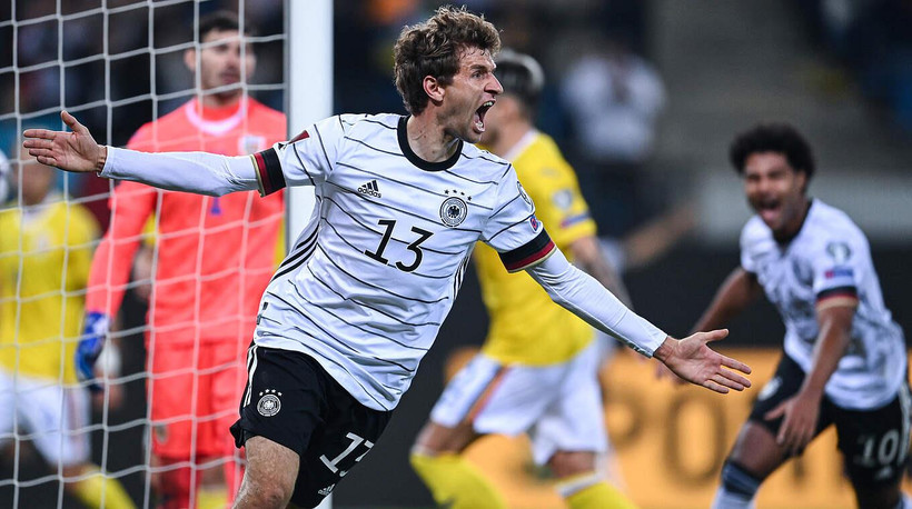 Thomas Mueller tỏa sáng mang chiến thắng về cho tuyển Đức. (Nguồn: Dfb.de)