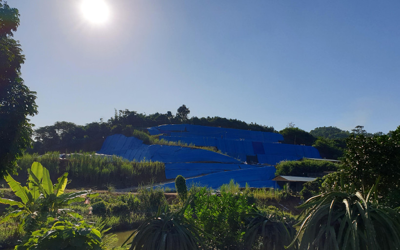 Khu vực thăm dò đất hiếm tại thôn Cánh Địa, xã Sơn Hải, huyện Bảo Thắng. (Ảnh: Quốc Khánh/TTXVN)