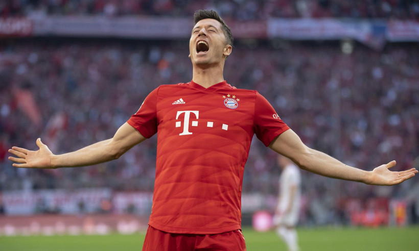 Lewandowski ghi bàn trong cả 9 trận đầu tiên ở Bundesliga mùa này. (Nguồn: AP)