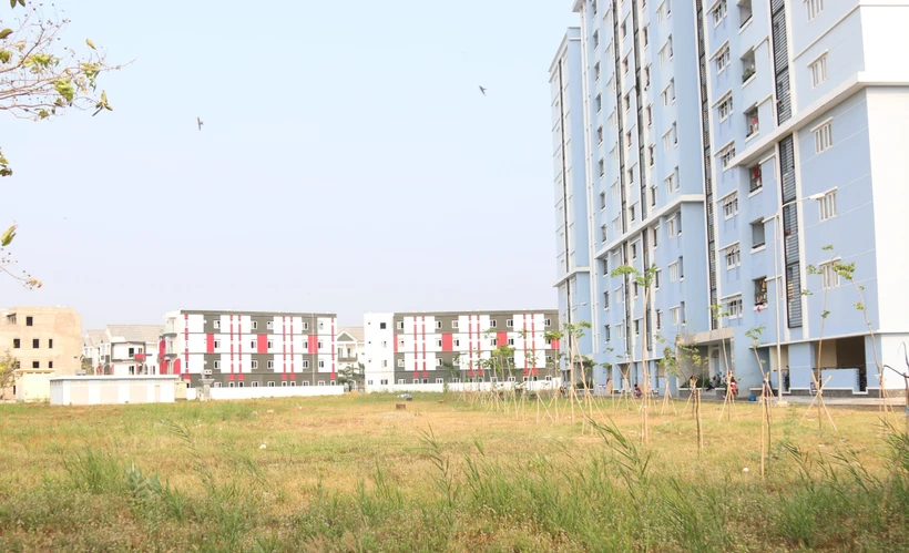 Một góc dự án căn hộ Valencia, quận 9. (Ảnh: Trần Xuân Tình/TTXVN)