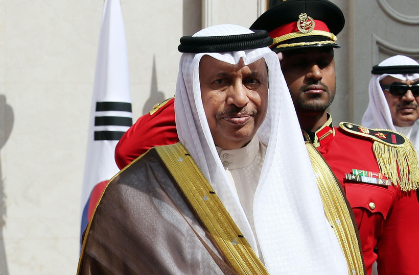 Thủ tướng Kuwait Sheikh Jaber Mubarack Al-Hamad Al-Sabah đã đệ đơn từ chức. (Ảnh: Yonhap/TTXVN)